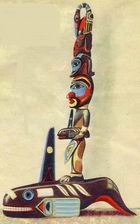 totem di una trib dell'Alaska