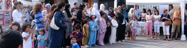 un momento della festa Intercultura